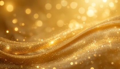 opulent golden abstract backdrop with gentle, bright light reflections and a shimmering metallic texture