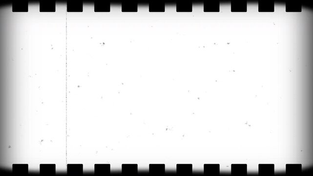 old film animation white background