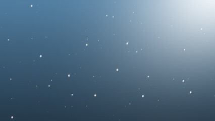 Winter freeze motion of white snow coming down, isolated on black background. Blurred snowfall texture overlay.