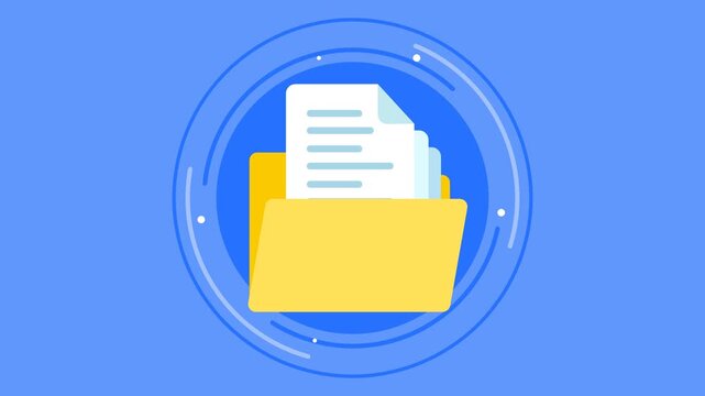 Animated data protection and document security concept