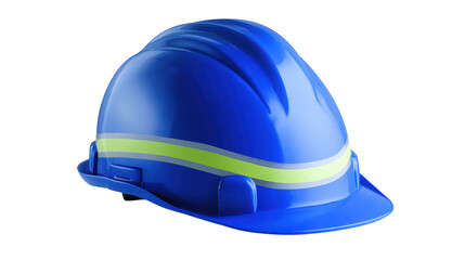 Fototapeta premium Protective hard hat features prominent yellow stripe essential safety gear for hazardous work environments