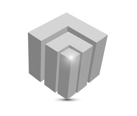 abstract 3d cube