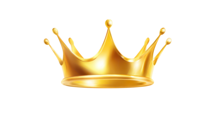 Regal golden crown rests on black backdrop symbol of royalty gold crown with gems