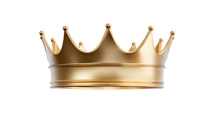 Regal gold crown isolated on black ornate golden crown sits centered on pure black surface