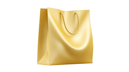 Elegant gold shopping bag refined golden bag for luxurious retail purchases elegant