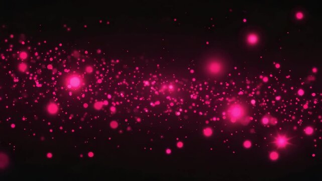 Dark Background with Sparkling Red Light Animation