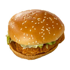 hamburger isolated on white