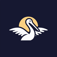 Pelican Bird Logo