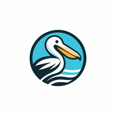 Pelican Bird Logo