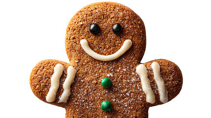 gingerbread man isolated on white background