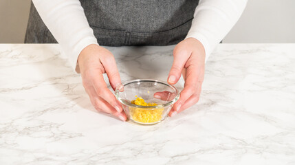 Lemon Spritz Cookie Sandwich with Cranberry Buttercream