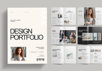 Design Portfolio Template Design Layout