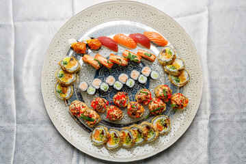 Large Sushi Set Beautiful Plate