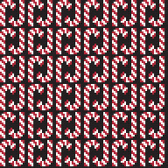 Christmas Candy Cane Fair Isle Seamless Pattern Design