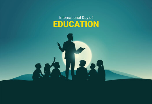 International day of education concept vector illustration design.