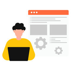 Website Development Illustration
