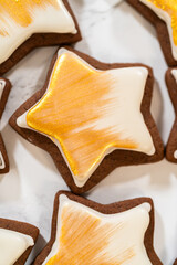 Perfectly Icing Star Cookies with Royal Icing