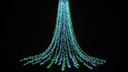 Abstract light trails creating a dynamic and flowing visual effect.