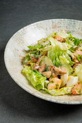 Crisp lettuce mixed with flavorful ingredients offers a delightful taste experience
