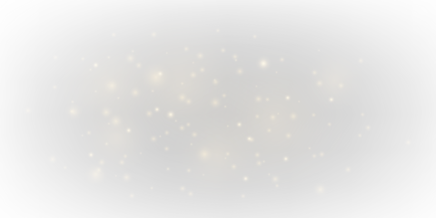 Shimmering gold dust scatters lightly, creating a dreamy glowing atmosphere. The radiant sparkles add warmth and visual richness. Perfect for abstract and fantasy designs PNG