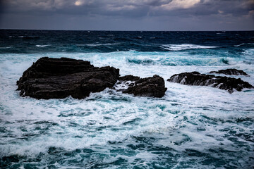 奄美大島の冬の海。