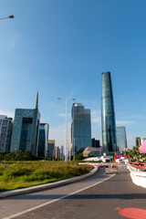 Naklejka premium skyscrapers in guangzhou