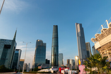Naklejka premium skyscrapers in guangzhou
