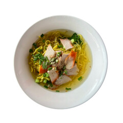 thai noodle soup with pork