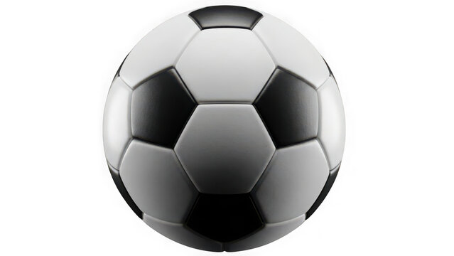 Black and white soccer ball