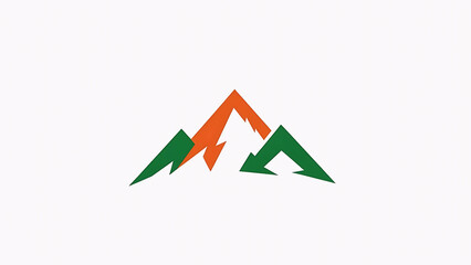 Adventure Logo Dynamic Mountain Peak for Outdoor Exploration Gear Brand