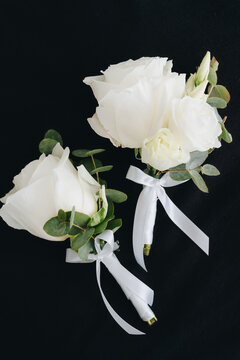  white roses boutonniere