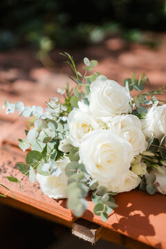 wedding bouquet of roses