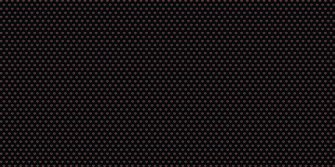 Seamless pink heart pattern on black background with cute hand drawn doodle hearts, romantic vector illustration for Valentine's Day greeting cards and luxury gift wrapping © VektroGFX