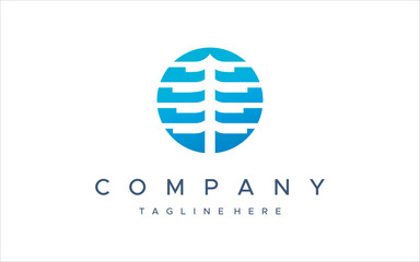 simple and modern building logo design template elements