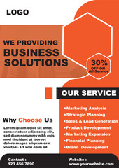 minimal business flyer design