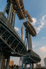 guangzhou skyline in autumn