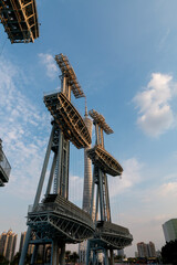 guangzhou skyline in autumn