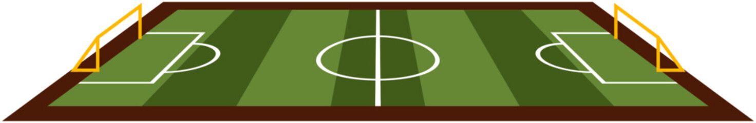 Soccer Field Layout. Editable Color Vector © Brian Gimbal
