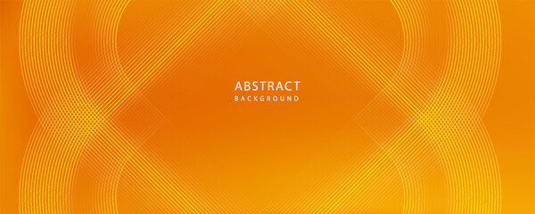 Orange abstract background. Minimal pattern. Vibrant gradient geometric lines. Modern design. Suit for banner, cover, business, flyer. poster © hamba