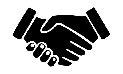 Obraz premium A professional vector illustration of a business handshake symbol representing a successful deal, partnership agreement, and teamwork between people shaking hands in a contract meeting.