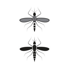 Cute Cartoon Mosquito Vector Illustration