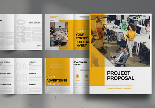 Yellow Studio Project Proposal Brochure Layout