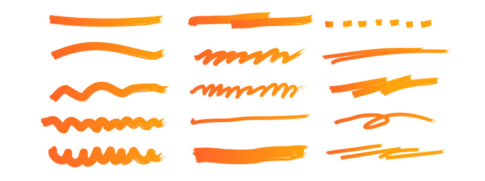 Underline Material Set Decoration Straight line Curved line Wavy line Ornament Border Decorative border Heading Divider vector set of colorful arrows, set of colored arrows, set of colorful arrows