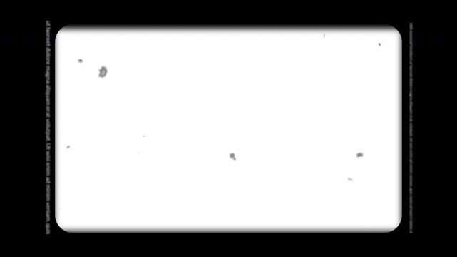 old movie screen animation white spots