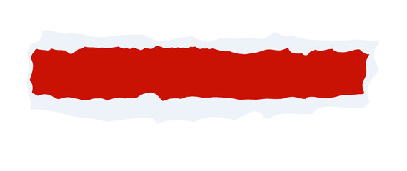 Torn paper frames uses for editing text