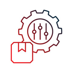 Customization icon with white background vector stock illustration