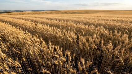 golden wheat field in autumn