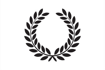Obraz premium Classic Laurel Wreath Icon for Awards and Achievements