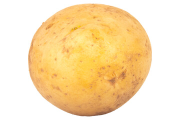 potatoes isolated on white background piece