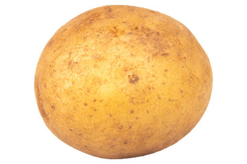 potatoes isolated on white background piece